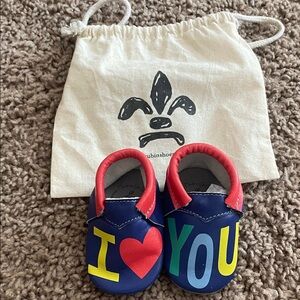 Colorful Baby crib Shoes with Heart Design